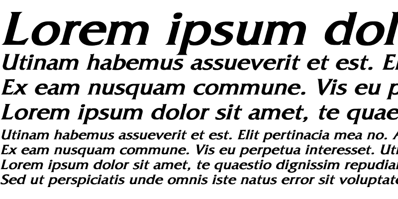 Sample of Quartera Bold Italic