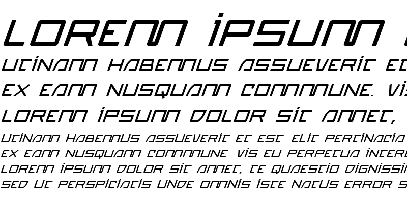 Sample of Quasitron Bold Italic Bold Italic