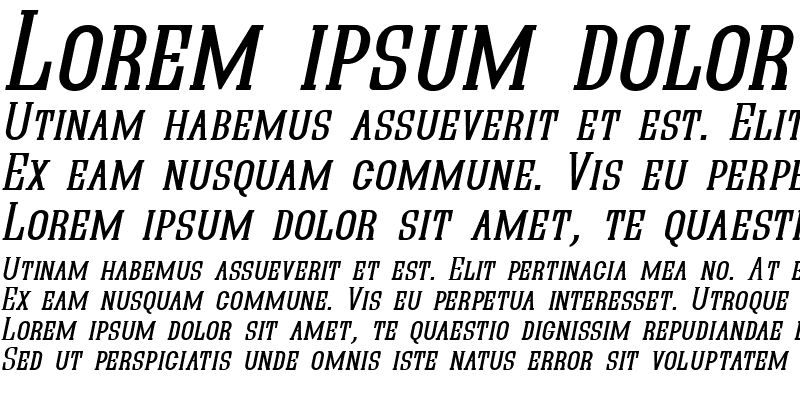 Sample of Quastic Kaps Italic