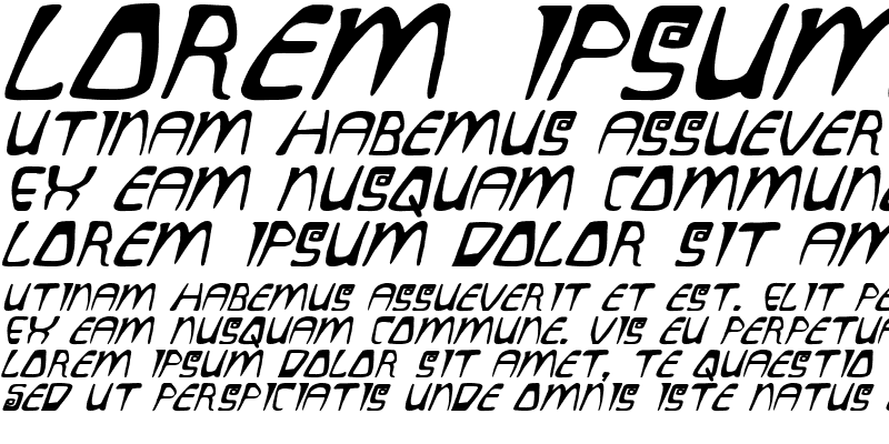 Sample of Quatl Italic