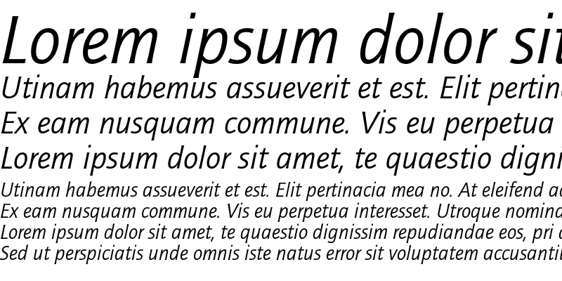 Sample of Quay Sans ITC Std Book Italic