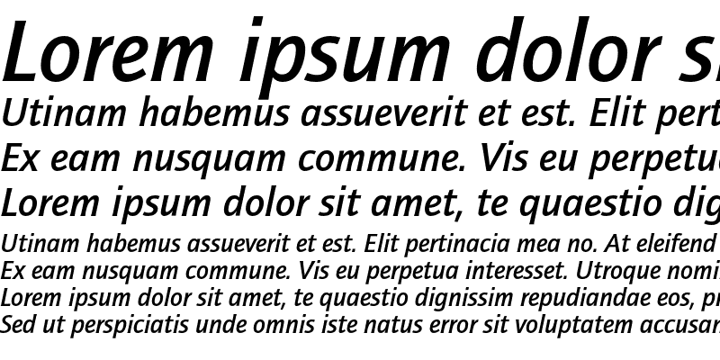 Sample of QuaySansEF Medium Italic
