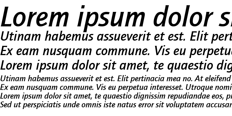 Sample of QuaySansMdITCTT Italic