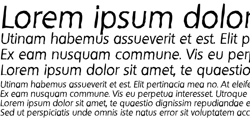 Sample of QuebecAntique Italic