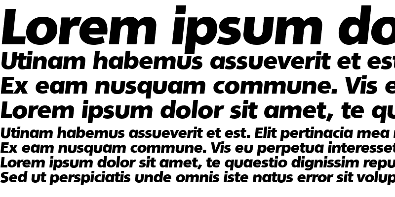Sample of QuebecSerial BlackItalic