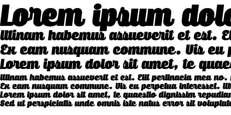 Sample of Querino Script PERSONAL USE Italic