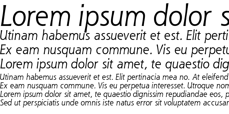 Sample of QueSSK Italic