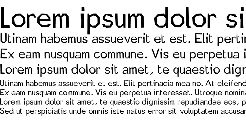 Sample of Quickstep Sans