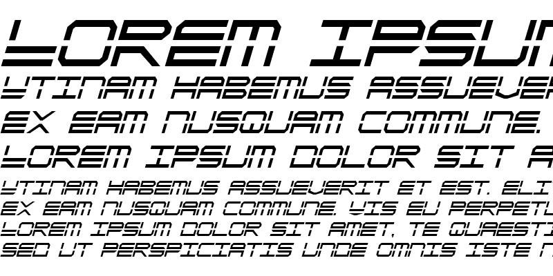 Sample of QuickStrike Italic Condensed Italic Condensed