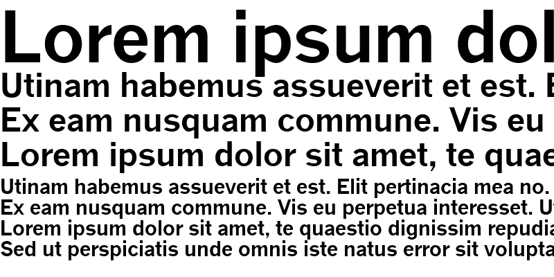 Sample of QuickType Bold