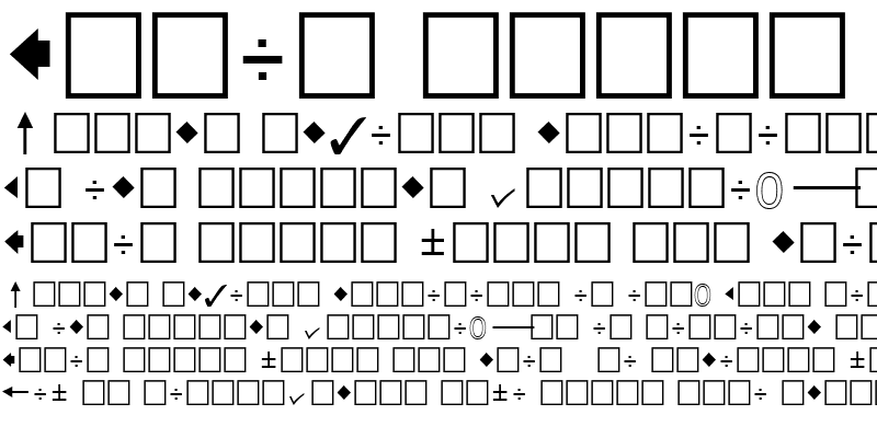 Sample of QuickType Pi Regular