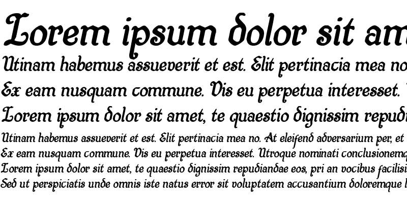 Sample of Quill Sword Bold Italic Bold Italic
