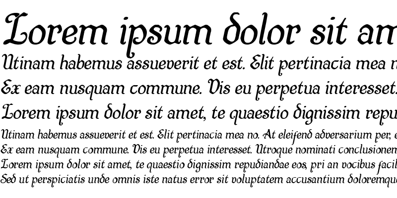 Sample of Quill Sword Italic Italic