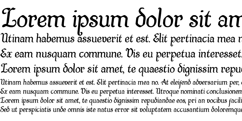 Sample of Quill Sword Semi-Italic