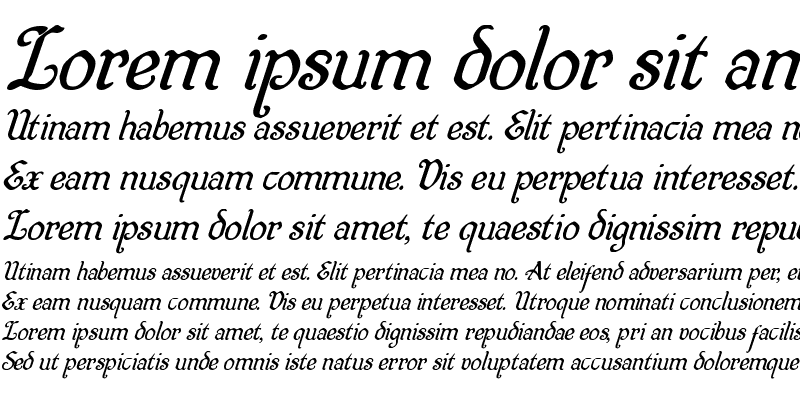 Sample of Quill Sword Super-Italic Italic