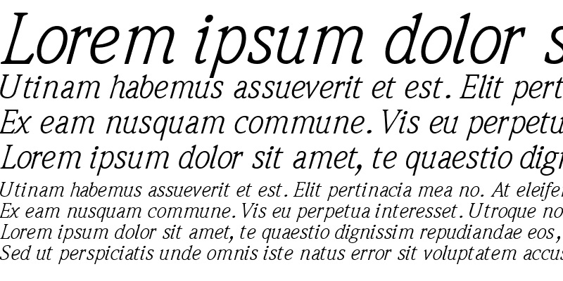 Sample of QuintessenceSSK Italic