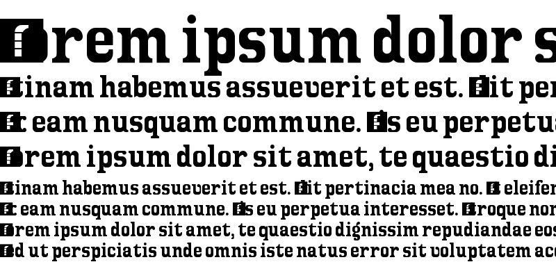 Sample of quirky serif