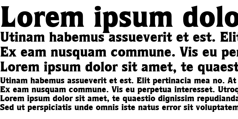 Sample of Quorum LT Medium Bold