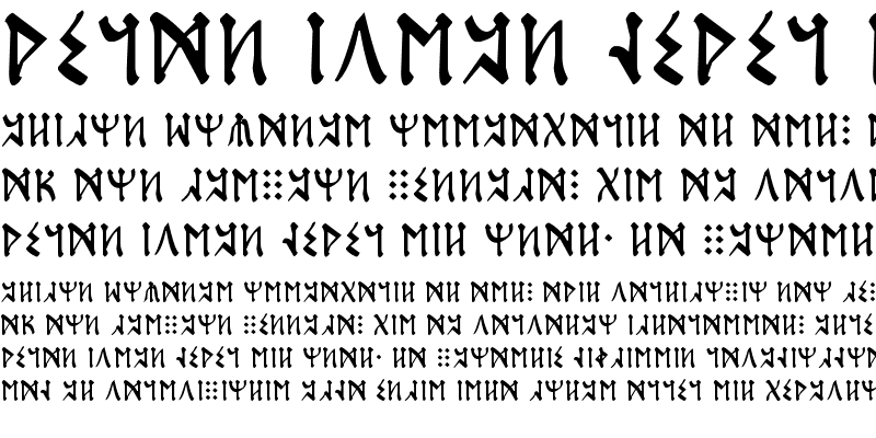 Sample of Qvasi Runes Regular