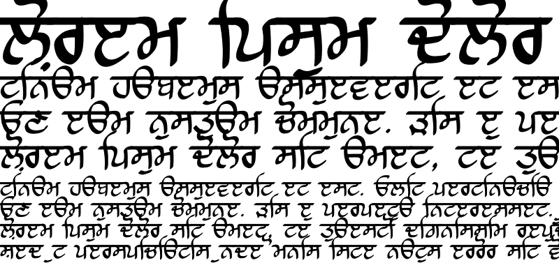 Sample of Raajaa Script Medium Medium
