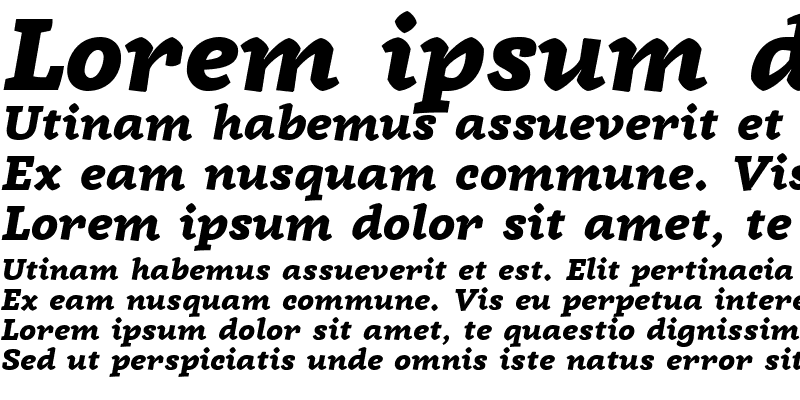 Sample of Radcliffe Display ExtraBold Italic