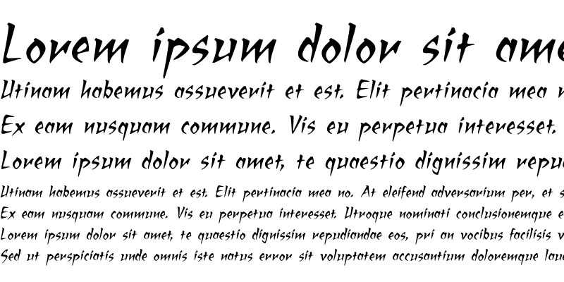 Sample of RagingRedLotus BB Italic