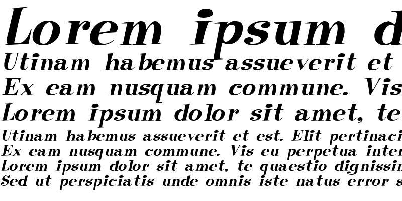 Sample of Raskin Italic