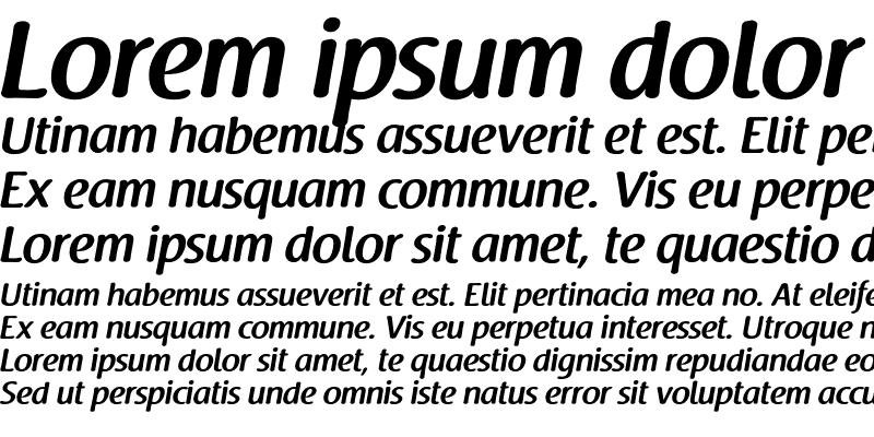 Sample of Raspoutine DemiBold Italic