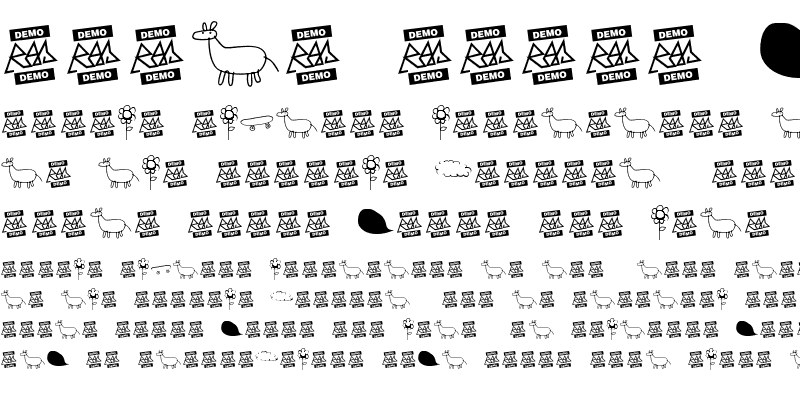 Sample of Rayairregular Dingbats
