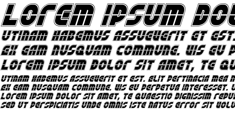 Sample of Rebel Command Academy Italic