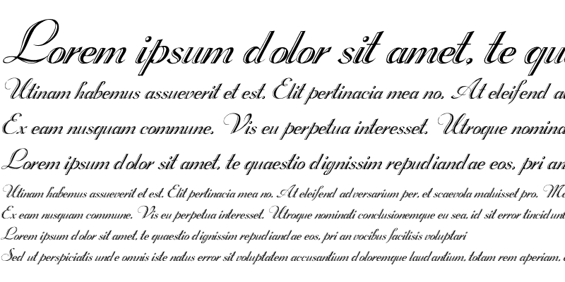 Sample of Rechtman plain italic Plain Italic