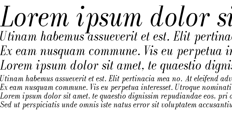 Sample of RecitalSSK Italic