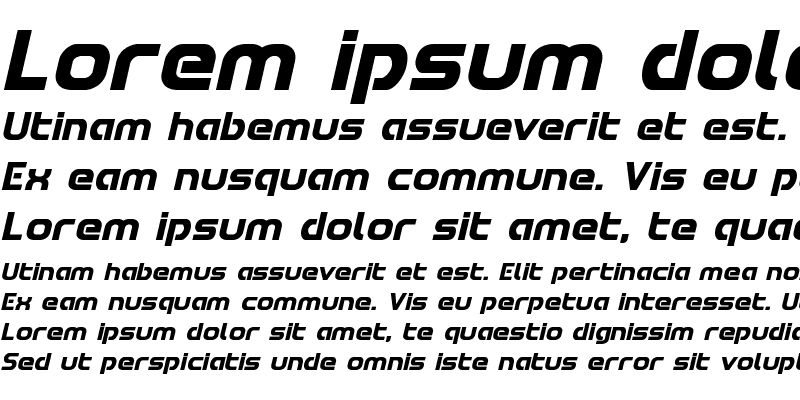 Sample of Redline Italic