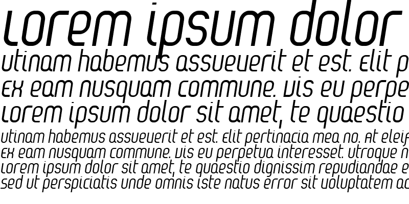Sample of Reflex Italic