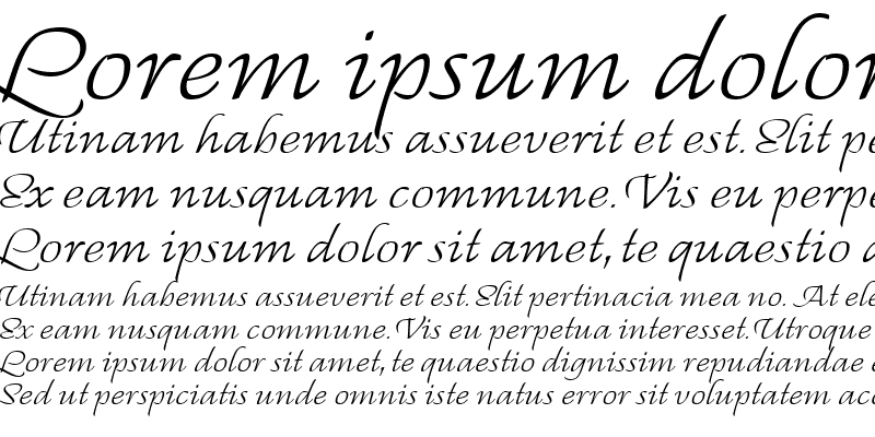 Sample of Regallia Script Itc Regular