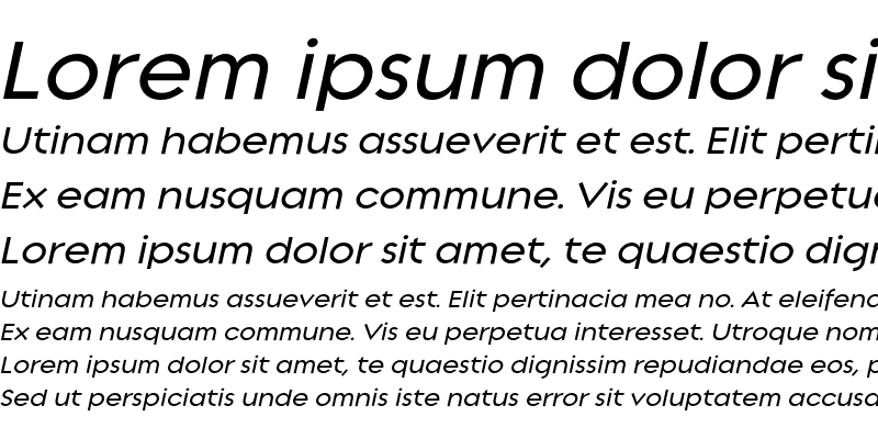 Sample of Regulator Medium Italic