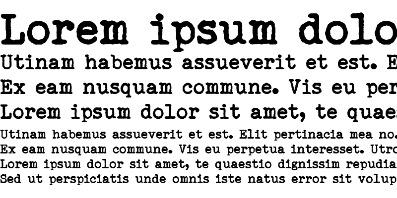 Sample of Remingtoned Type