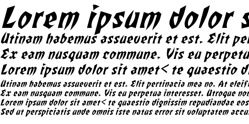 Sample of Remus Italic