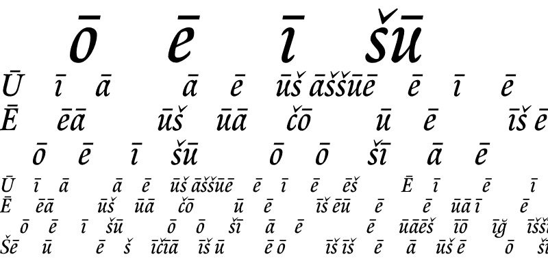 Sample of RenardNo1 Pi Italic