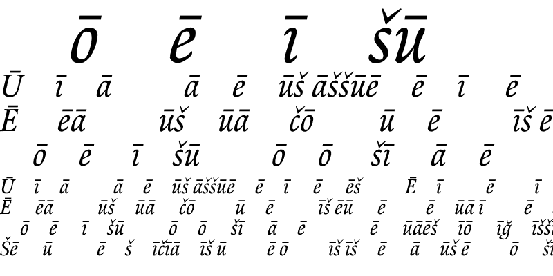 Sample of RenardNo2 Pi Italic