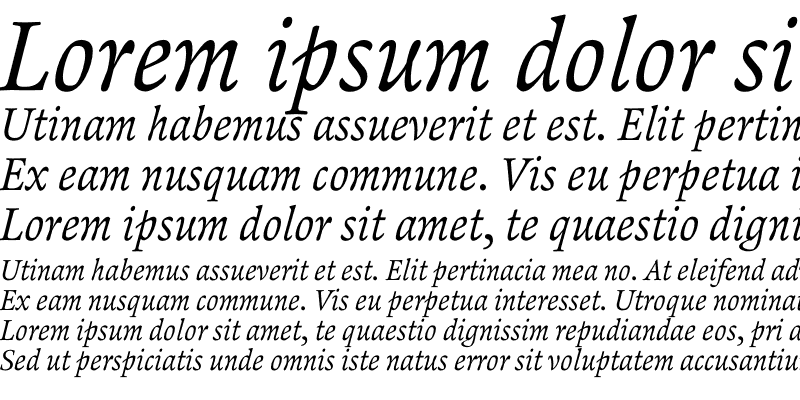 Sample of RenardNo3 Italic