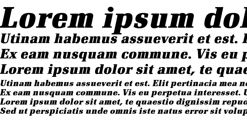 Sample of RenaultEF Bold Italic