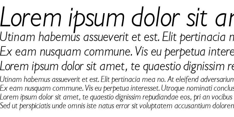 Sample of ReparteeSSK Italic