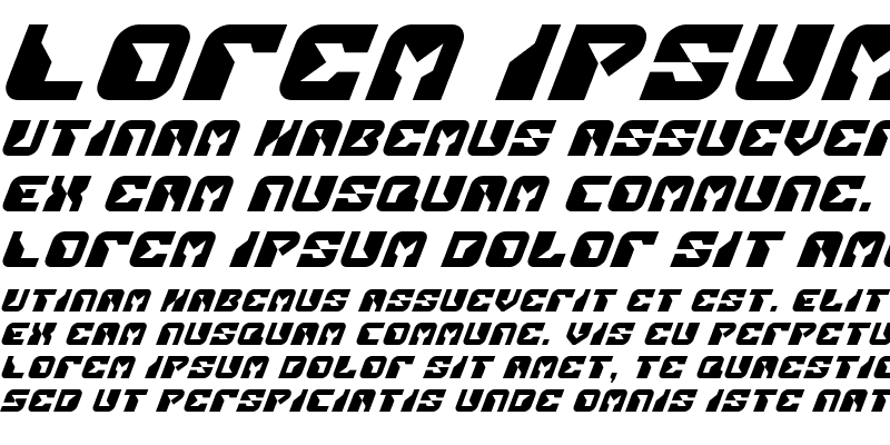 Sample of Replicant Italic Italic