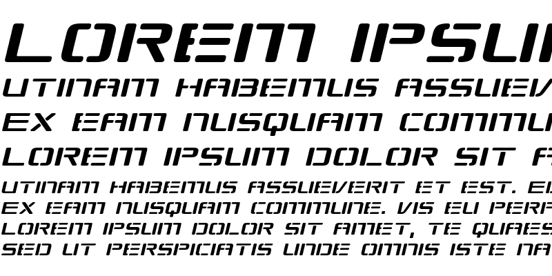 Sample of Republikaps Exp Italic