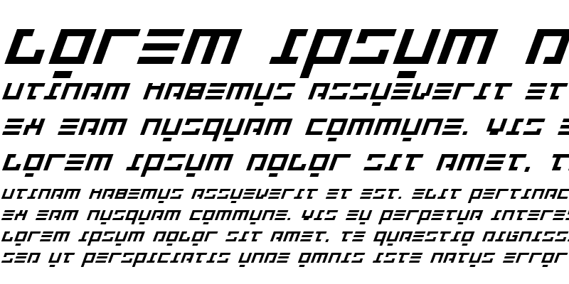 Sample of Repulsor Expanded Italic