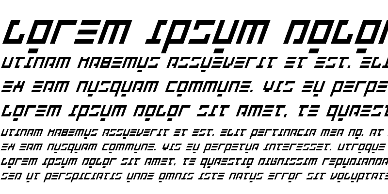 Sample of Repulsor Italic