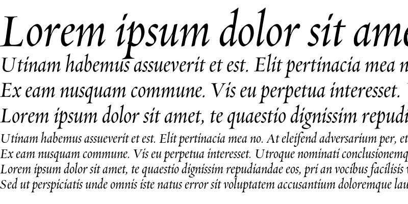 Sample of Requiem Display-HTF- Italic