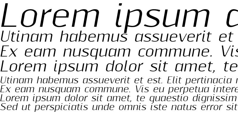 Sample of Resagnicto Italic