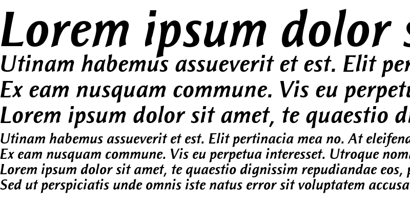 Sample of Resavska BG Sans Bold Italic